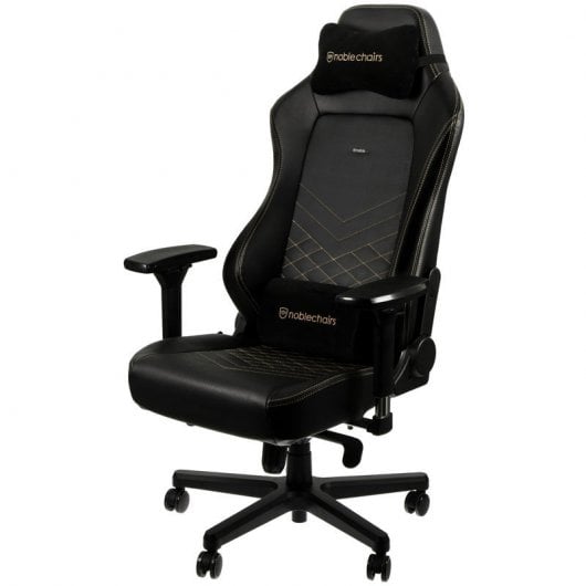 Noblechairs Hero Cuero PU Silla Gaming Negra/Oro