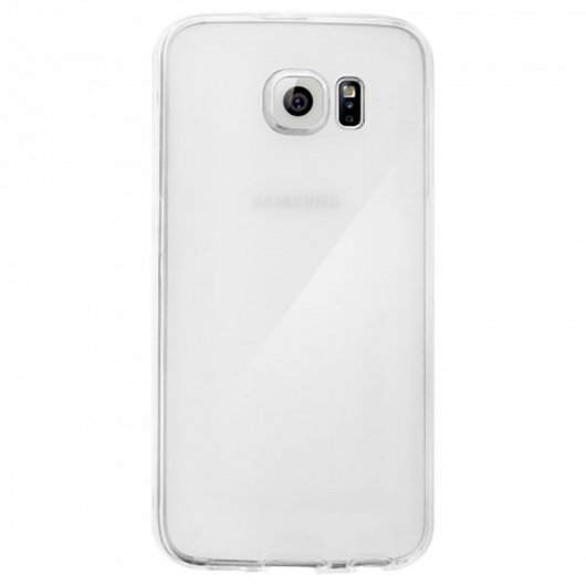 Avizar Funda Protectora de Silicona Transparente Protección 360 para Samsung Galaxy S6 Edge