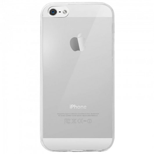 Avizar Funda Protectora de Silicona Transparente Protección 360 para iPhone 5 / iPhone 5S / iPhone SE