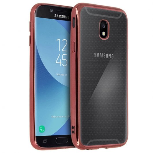 Avizar Funda Protectora de Silicona Transparente Doble Cara para Samsung Galaxy J3 2017