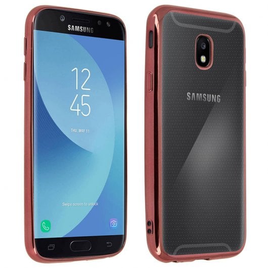Avizar Funda Protectora de Silicona Transparente Doble Cara para Samsung Galaxy J3 2017