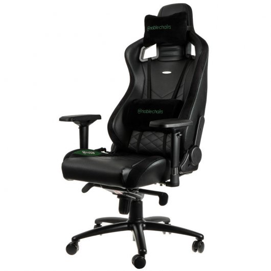 Noblechairs Epic Couro PU Cadeira Gaming Preta/Verde