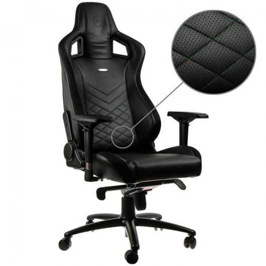 Noblechairs Epic Couro PU Cadeira Gaming Preta/Verde