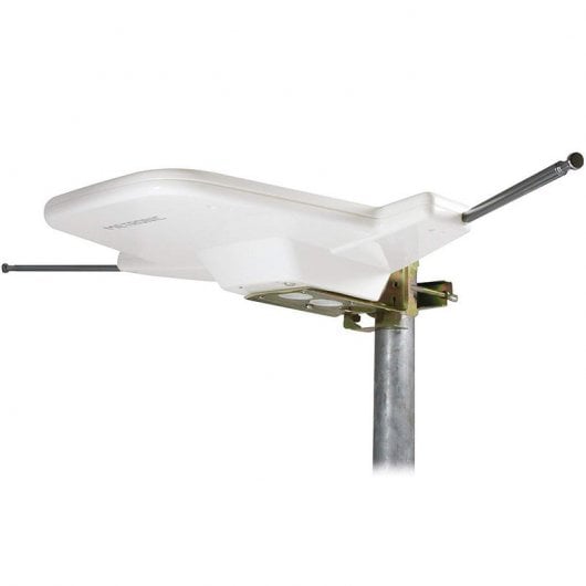 Metronic Antena Exterior para Caravana UHF/VHF/FM/34dB Blanca