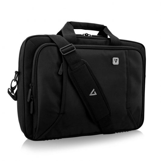 V7 Toploader Profesional Mala de Transporte Preta para Portátil até 16"