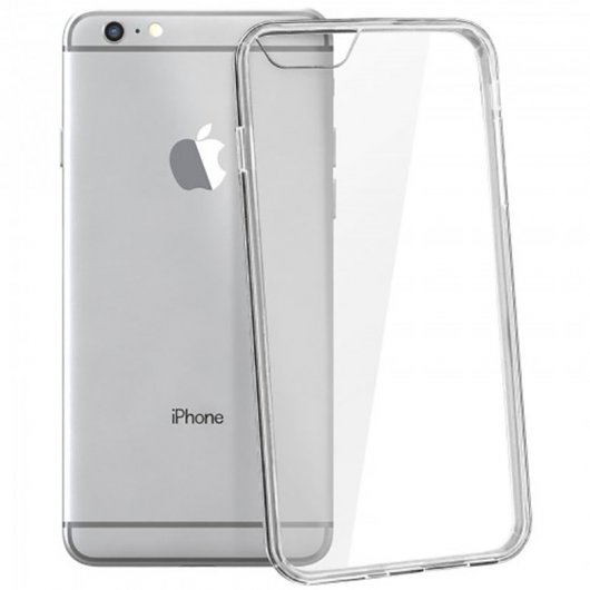 Avizar Funda Protectora de Silicona Transparente con Bordes Bumper para iPhone 6 Plus / iPhone 6S Plus