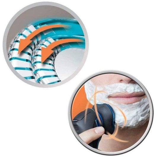 Rasoio Elettrico Viso Remington HyperFlex AquaXR1430 Senza Filo 60min Impermeabile 3 Testine Ricarica Rapida