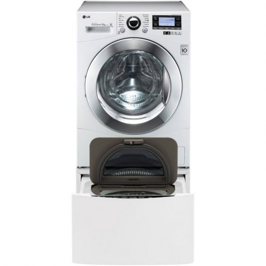 LG Twin Wash TWOB12W Lavadora Doble Tambor 12+2Kg A+++ Blanca