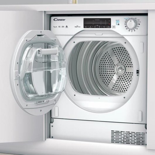 Candy CBTD 7A1TE-S Secadora Integrable Bomba de Calor de Carga Frontal 7Kg A+ Blanca