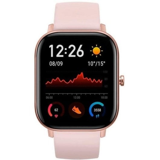 Amazfit GTS Bluetooth GPS 43mm AMOLED Rosa Resistente à Água 5ATM Monitor Cardíaco