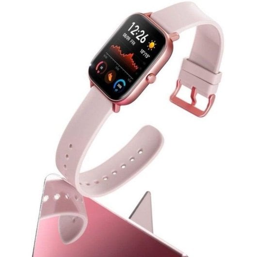 Amazfit GTS Bluetooth GPS 43mm AMOLED Rosa Resistente à Água 5ATM Monitor Cardíaco