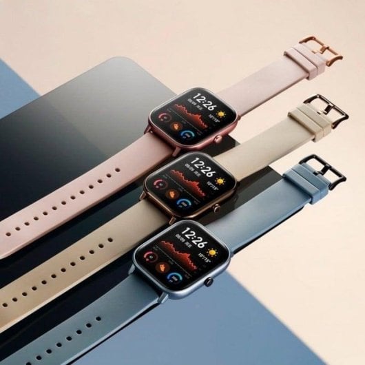 Amazfit GTS Bluetooth GPS 43mm AMOLED Rosa Resistente à Água 5ATM Monitor Cardíaco