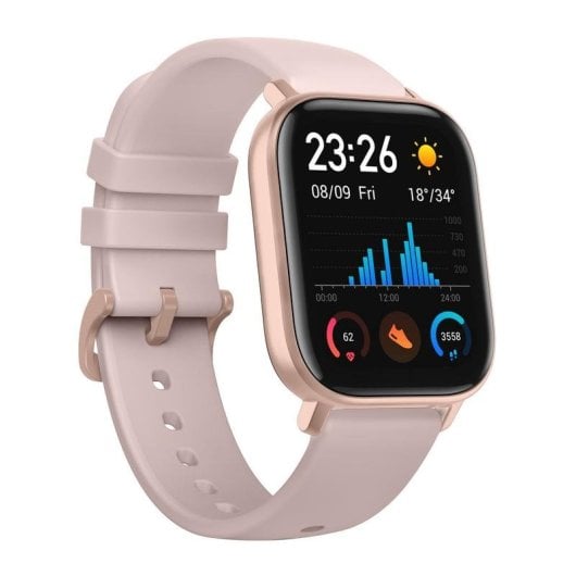 Amazfit GTS Bluetooth GPS 43mm AMOLED Rosa Resistente à Água 5ATM Monitor Cardíaco