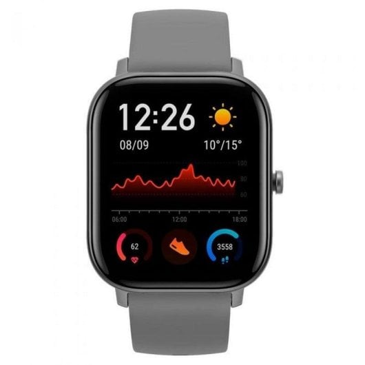 Amazfit GTS Bluetooth GPS 43mm AMOLED Cinzento Resistência Água 5ATM Monitor Cardíaco