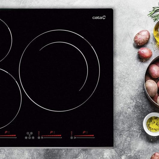 Cata INSB 6003 Placa de Inducción 3 Zonas Negra