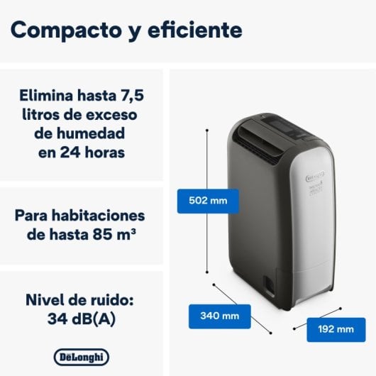 Déshumidificateur DeLonghi AriaDry Light DNS80 2,8 L