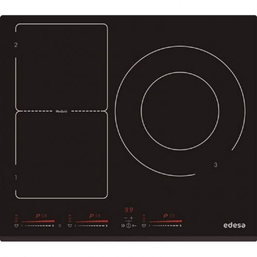 Edesa EIM-6330 HT BQ B Placa de Inducción 3 Zonas Negra