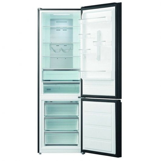 Edesa EFC-1832 DNF GBK Frigorífico Combi A++ Cristal Negro