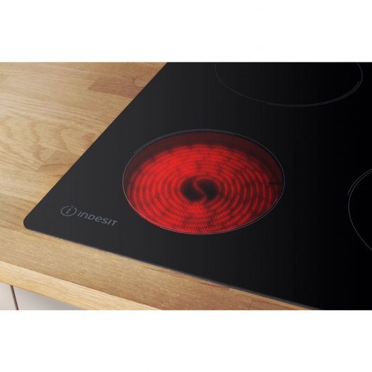 Indesit RI 360 C ES Placa Vitrocerámica 3 Zonas Negra