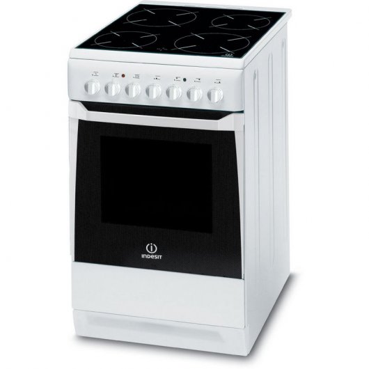 Indesit KN3C12A(W)/CZ S Cocina Eléctrica Independiente 4 Zonas Blanca