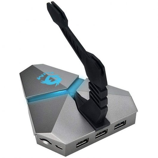 Klim Bungee Soporte Cable de Ratón + HUB USB 3.0 + Lector de Tarjetas Micro SD