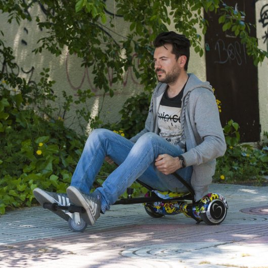 SmartGyro Go-Kart Pro Street Cadeira para Hoverboard Graffiti
