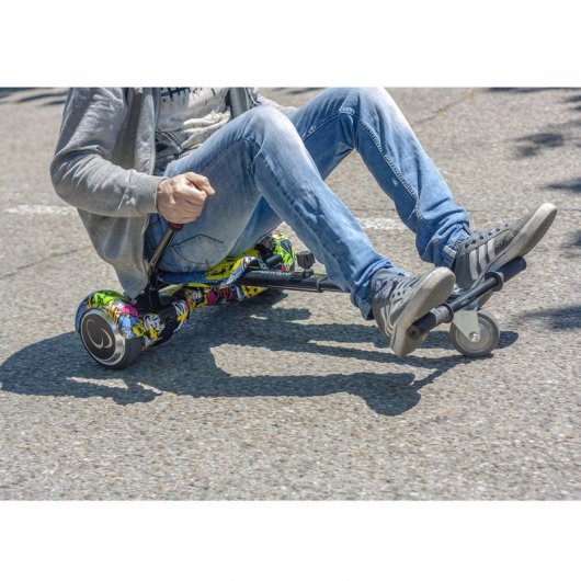 SmartGyro Go-Kart Pro Street Cadeira para Hoverboard Graffiti