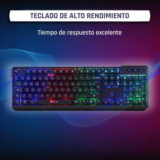 Klim chroma teclado gaming inalámbrico retroiluminado sale