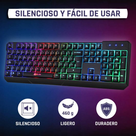 Klim Chroma Teclado Gaming Sem Fios Retroiluminado