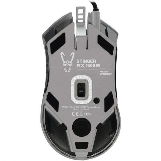 Woxter Stinger RX 1500 M Ratón Gaming 4000DPI Negro