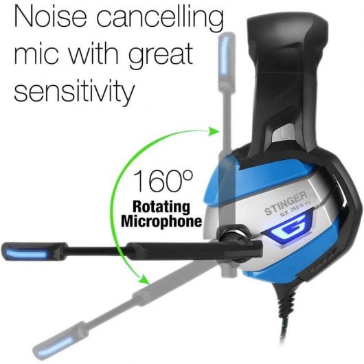 Woxter Stinger GX 250 H Auriculares Gaming RGB 7.1 Negro/Azul