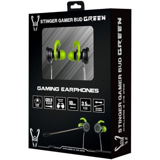 Woxter Gamer Bud Green Auriculares Gaming Verde/Negro