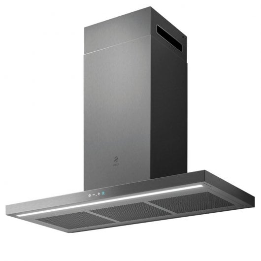 Cappa Decorativa Sottile Elica 90 cm In Acciaio Inox