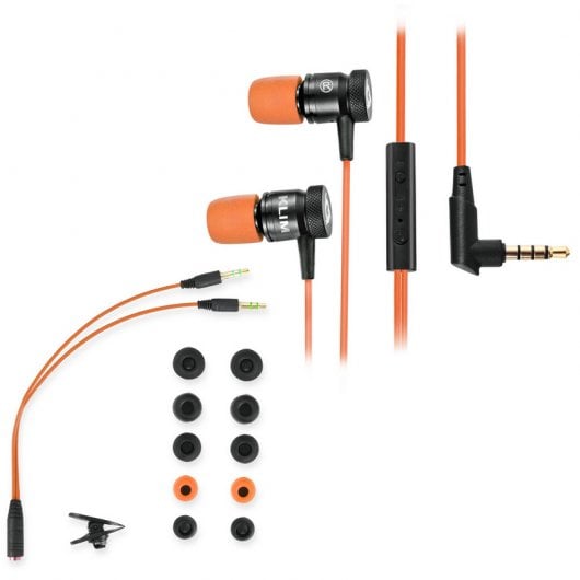 Klim Fusion Auriculares Intrauditivos Laranjas