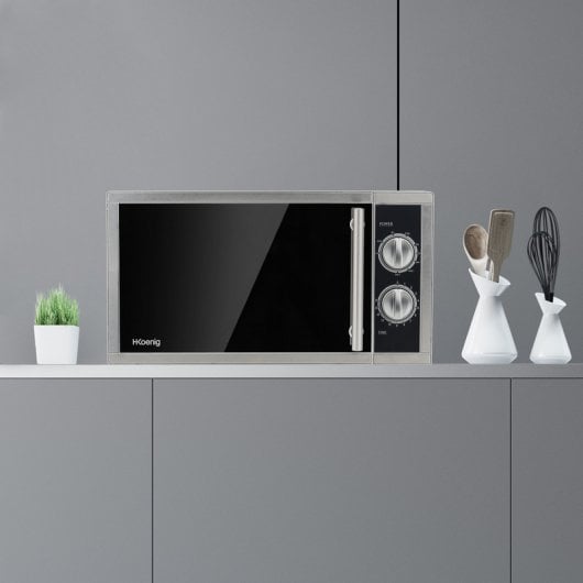 HKoenig VIO7 Microondas con Grill 23L 1000W Inox/Negro