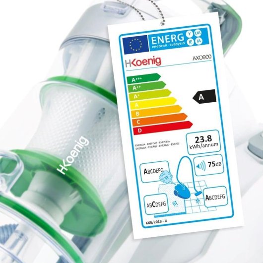 HKoenig AXO900 Aspiradora sin Bolsa 700W