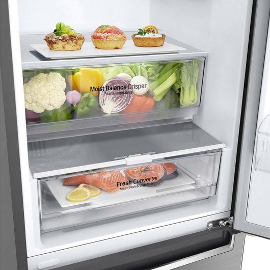 LG GBB62PZFFN Frigorífico Combi No Frost D Acero Inoxidable