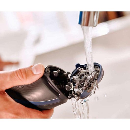 Máquina de Barbear Facial Philips S3530/06 Shaver Series 3000 Recarregável 50min A Seco 3 Lâminas Cabeças Flexíveis Aparador