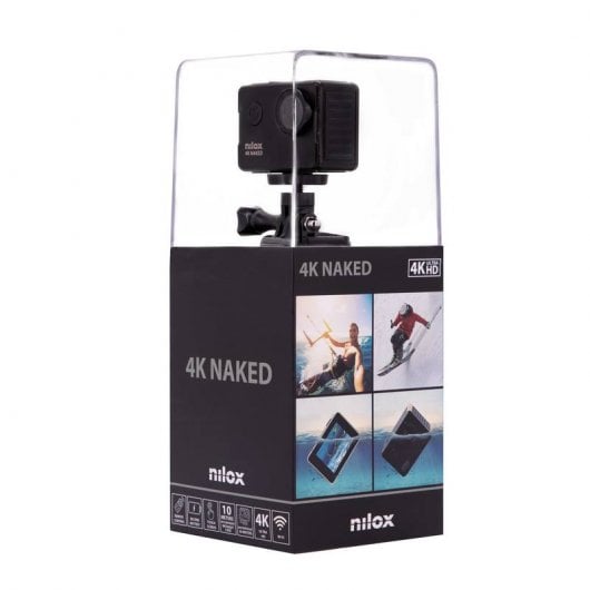 Nilox Pack Cámara Deportiva 4K Naked + Arnés de Pecho