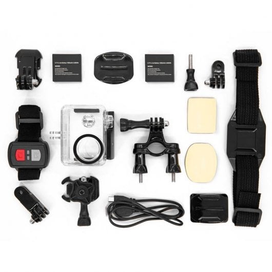 Nilox Pack Cámara Deportiva 4K Naked + Arnés de Pecho