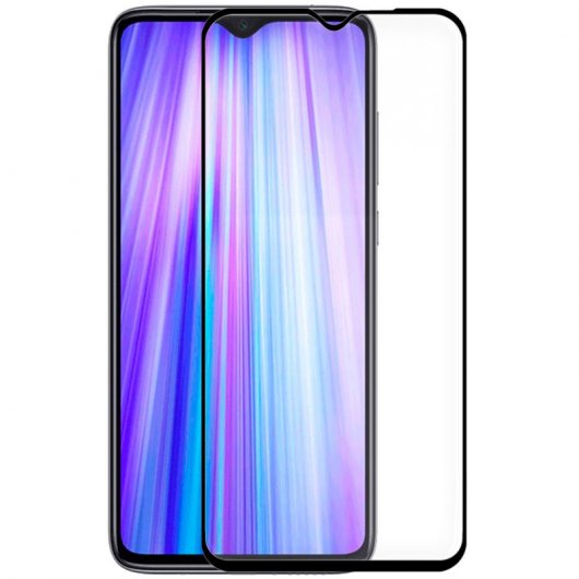 Fantastica protezione in vetro temperato nero 3D per Xiaomi Redmi Note 8 Pro