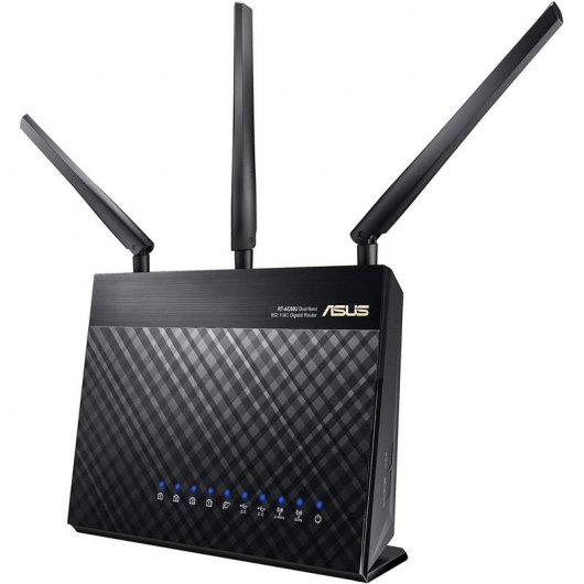 Asus RT-AC68U AiMesh AC1900 Pack 2 Routers WiFi Doble Banda Gigabit Negro