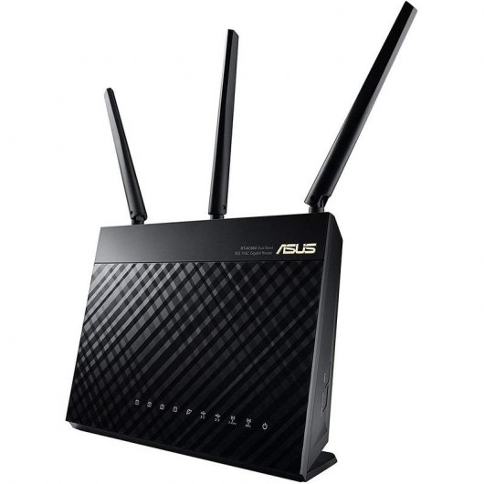 Asus RT-AC68U AiMesh AC1900 Pack 2 Routers WiFi Doble Banda Gigabit Negro