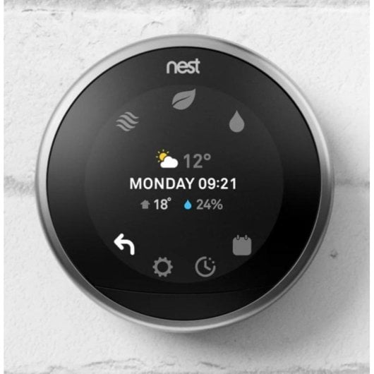 Thermostat Intelligent Google Nest Learning Thermostat 3ème Génération Sans fil pour Chauffage