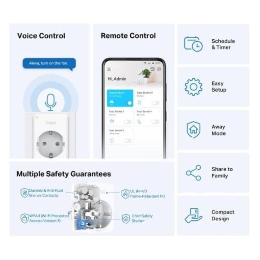 TP-Link Tapo P100 Mini Smart Wifi Enchufe Inteligente