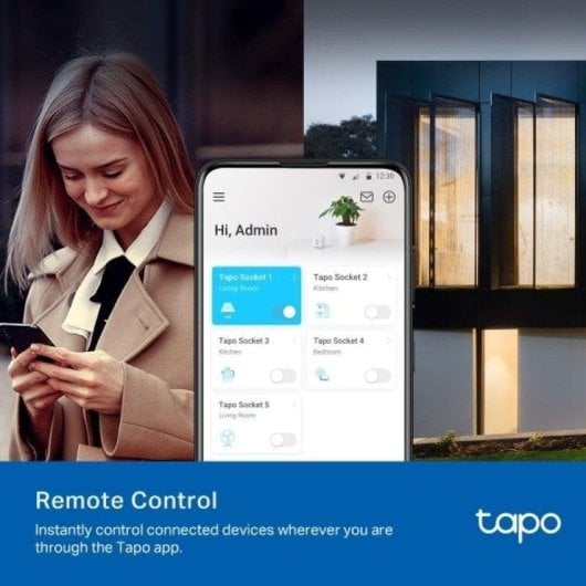 Tomada Inteligente TP-Link Tapo P100 Wi-Fi Mini Bluetooth Interior 2300W Branca