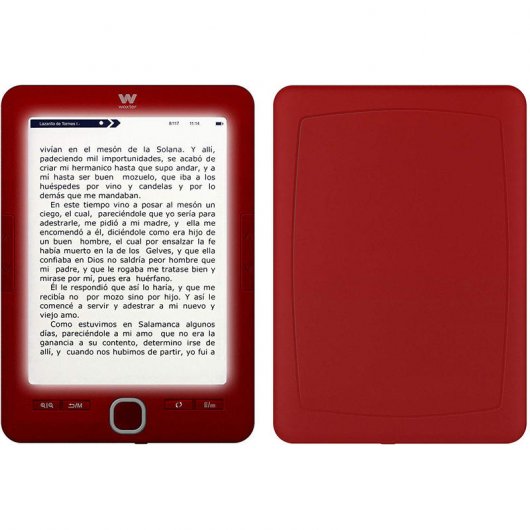 Woxter Scriba 195 Paperlight eReader 6" 4GB Vermelho