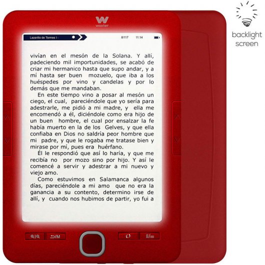 Woxter Scriba 195 Paperlight eReader 6" 4GB Vermelho
