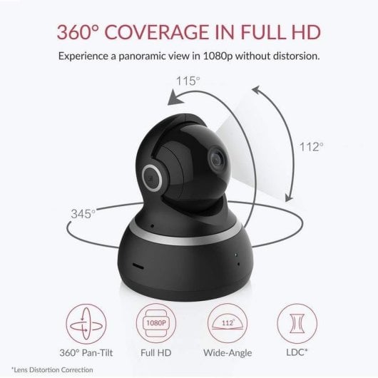 Yi Technology 1080p Dome Cámara de Vigilancia IP Negra