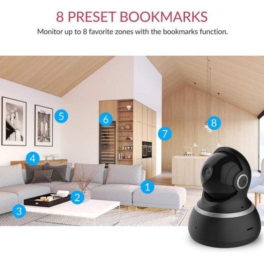 Yi Technology 1080p Dome Cámara de Vigilancia IP Negra